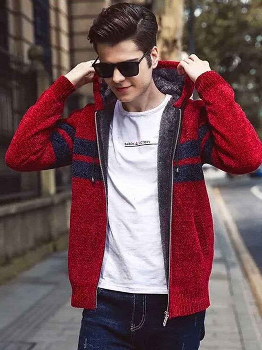 StyleCast Men Hooded Long Sleeve Casual Jacket - view 1