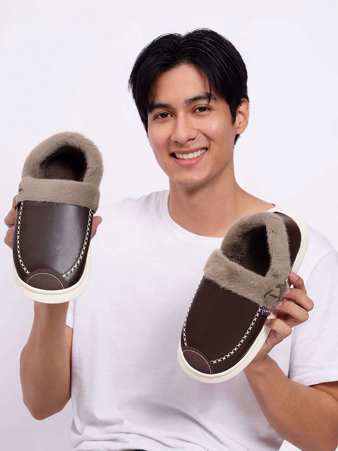 CASSIEY Men Self Design Slip-On Flip Flops - view 1