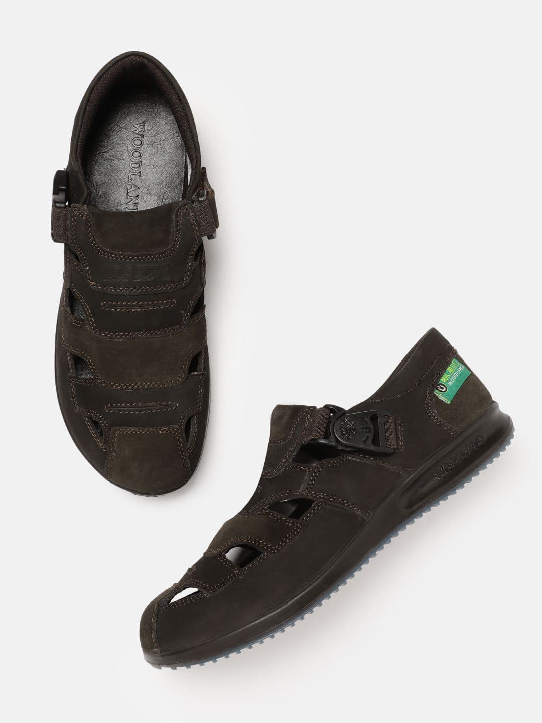 Woodland Men Nubuk Shoe-Style Sandals - view 1
