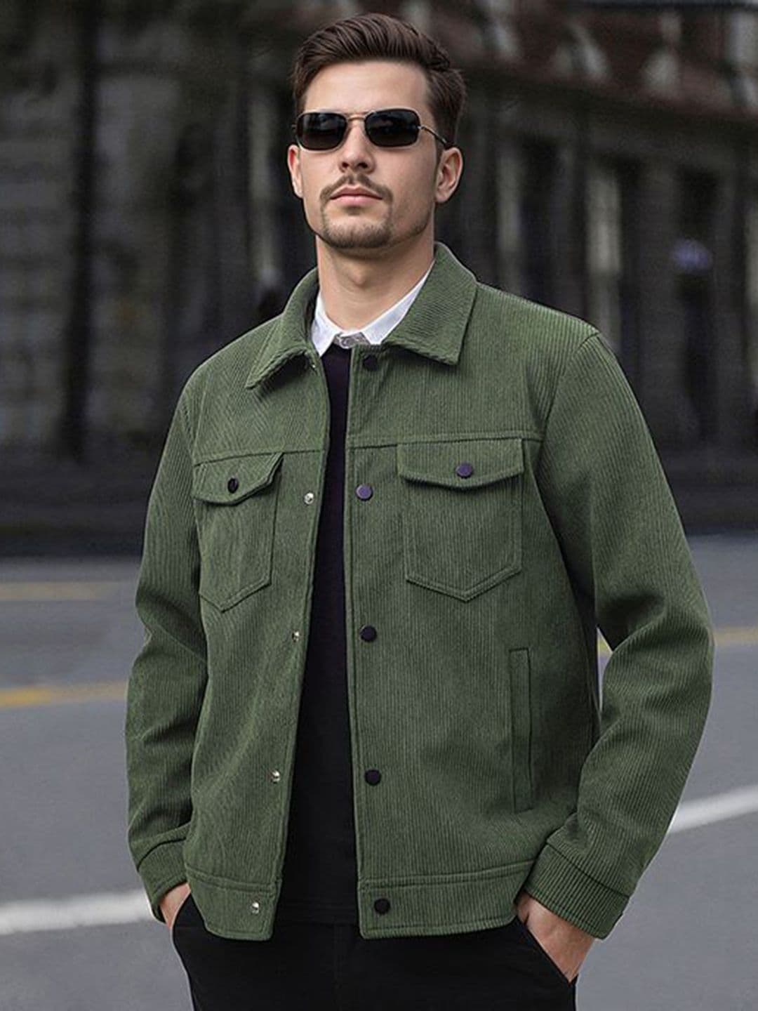 StyleCast x Revolte Men Spread Collar Long Sleeves Outdoor Tailored Jacket - view 1