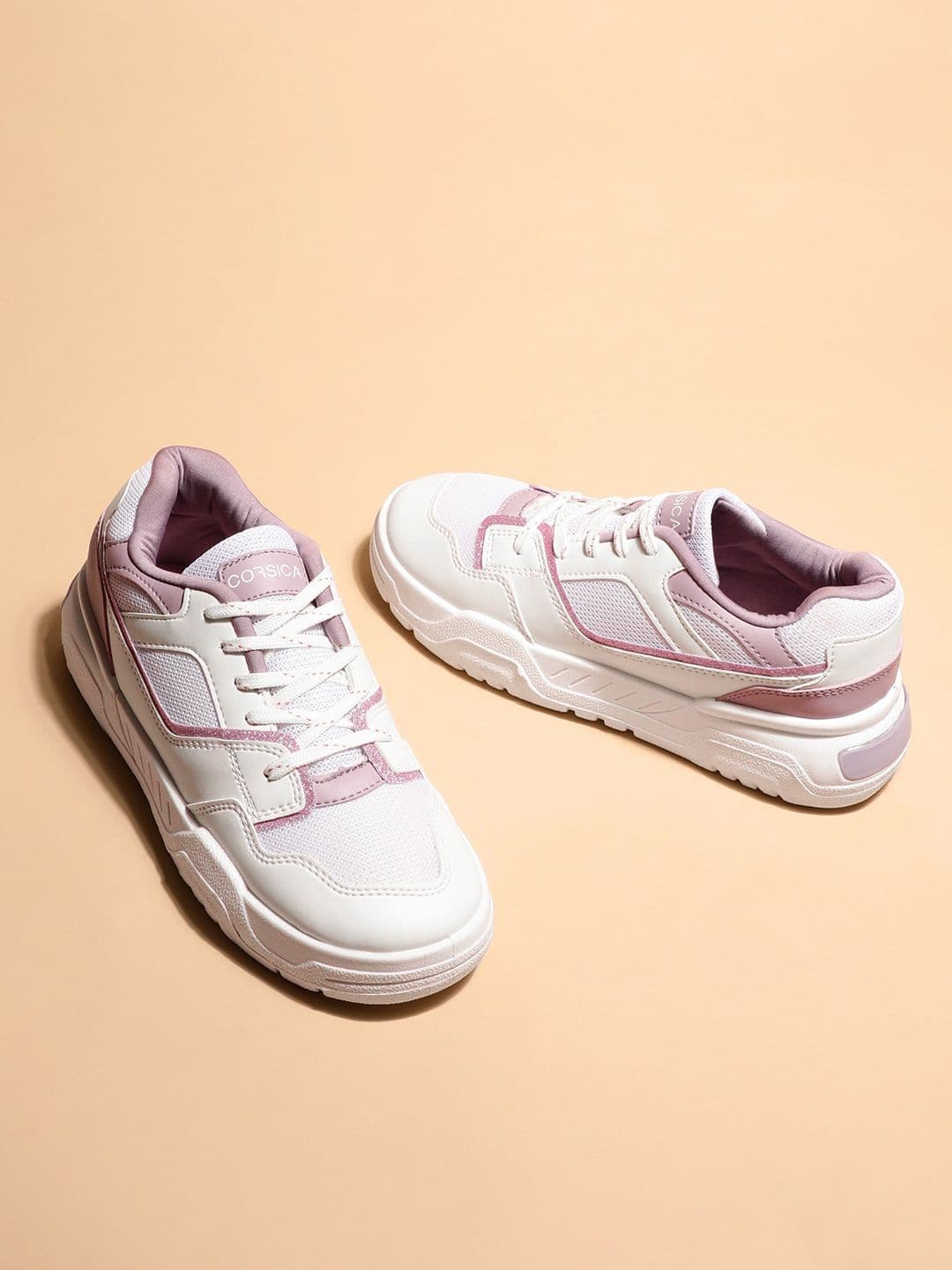 CORSICA Women Lace-Up Textured Sneakers - view 1
