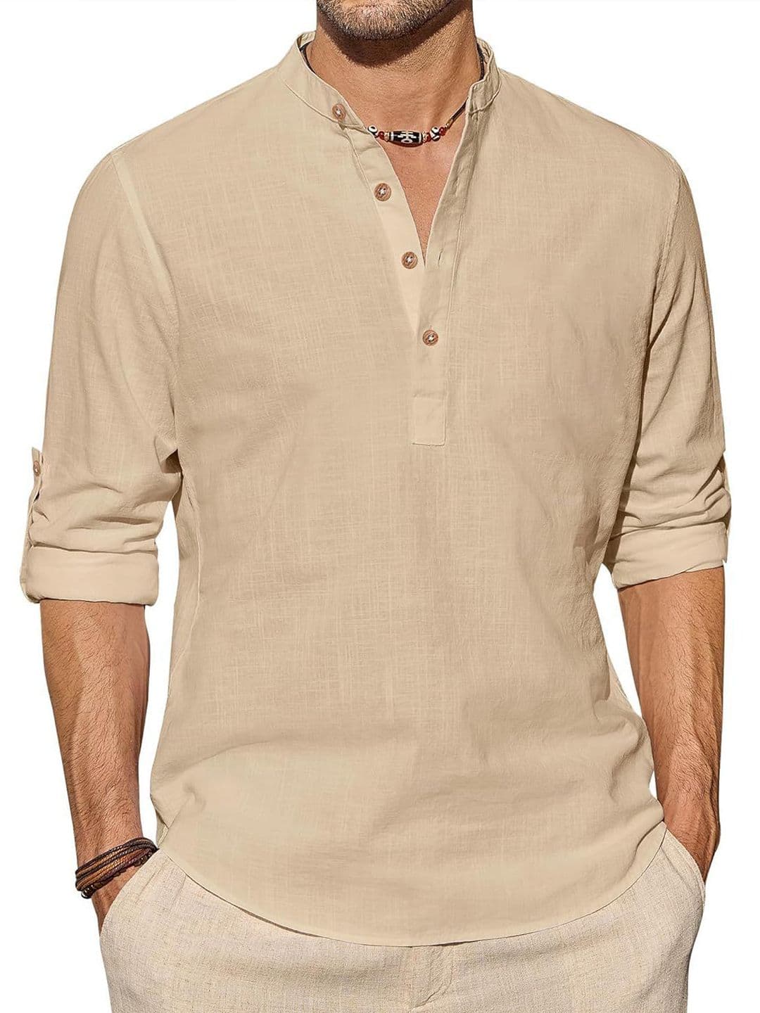 EdinWolf Men Mandarin Collar Long Sleeves Kurta - view 1