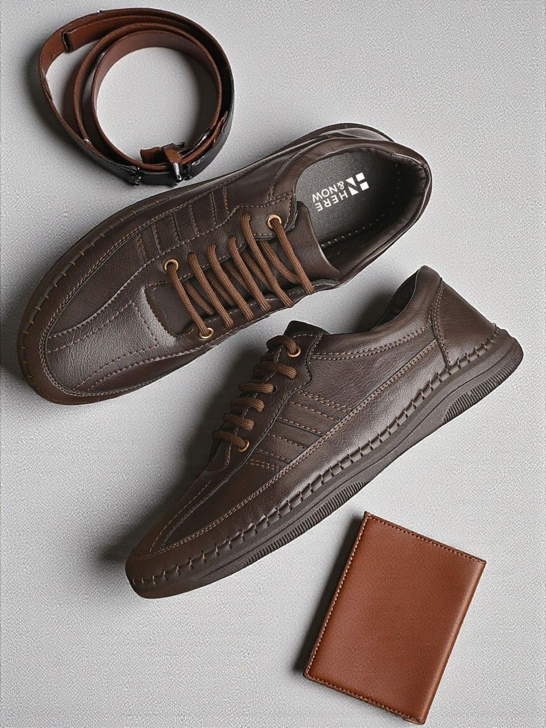 HERE&NOW Men Synthetic Leather Round Toe Derbys Formal Shoes - view 1
