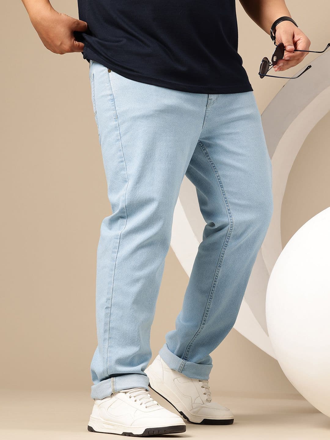 Sztori Men Straight Fit Mid-Rise Stretchable Jeans - view 1
