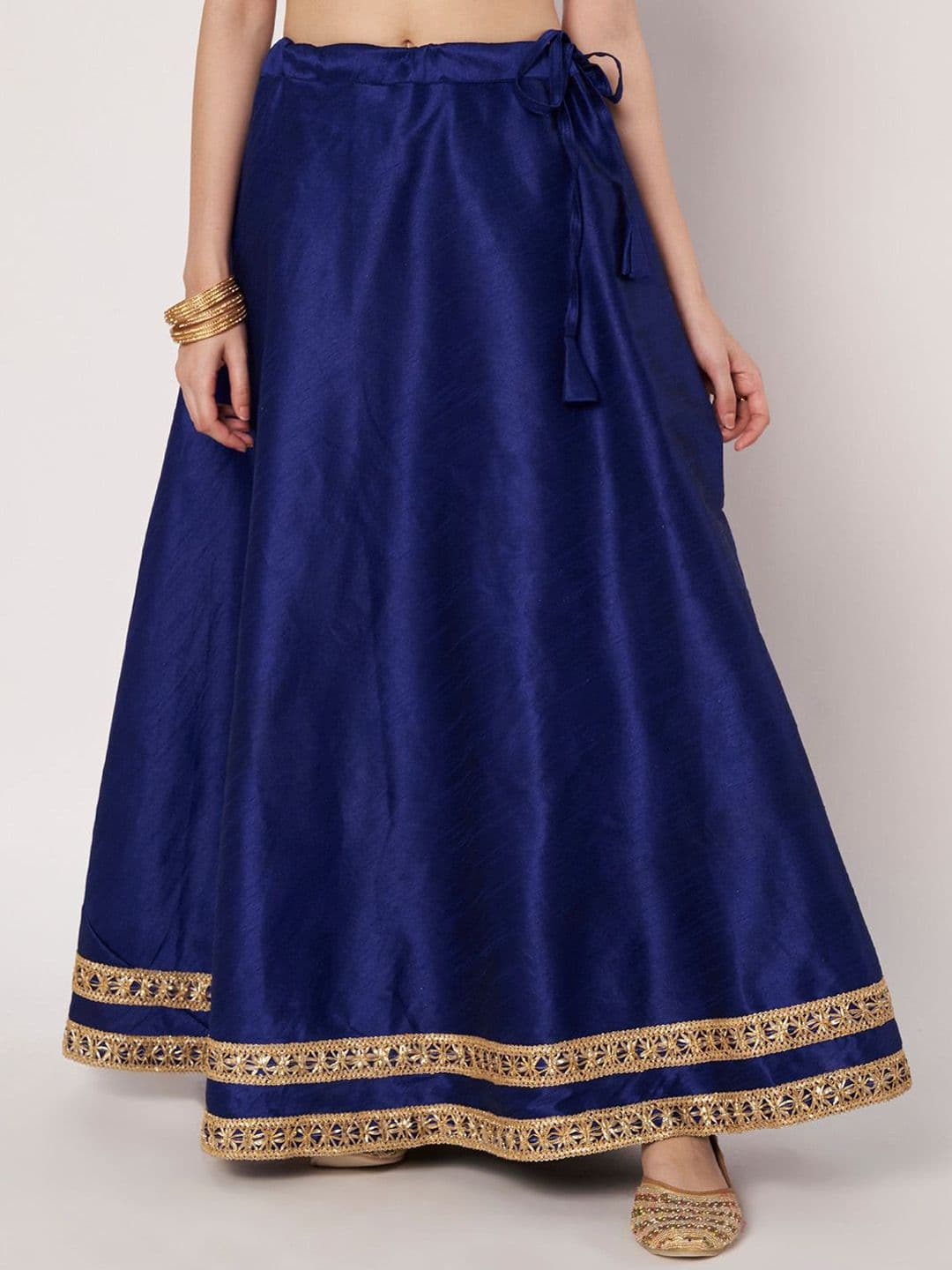 studio rasa Women Ethnic Embellished A-line Maxi Straight Skirt - view 1