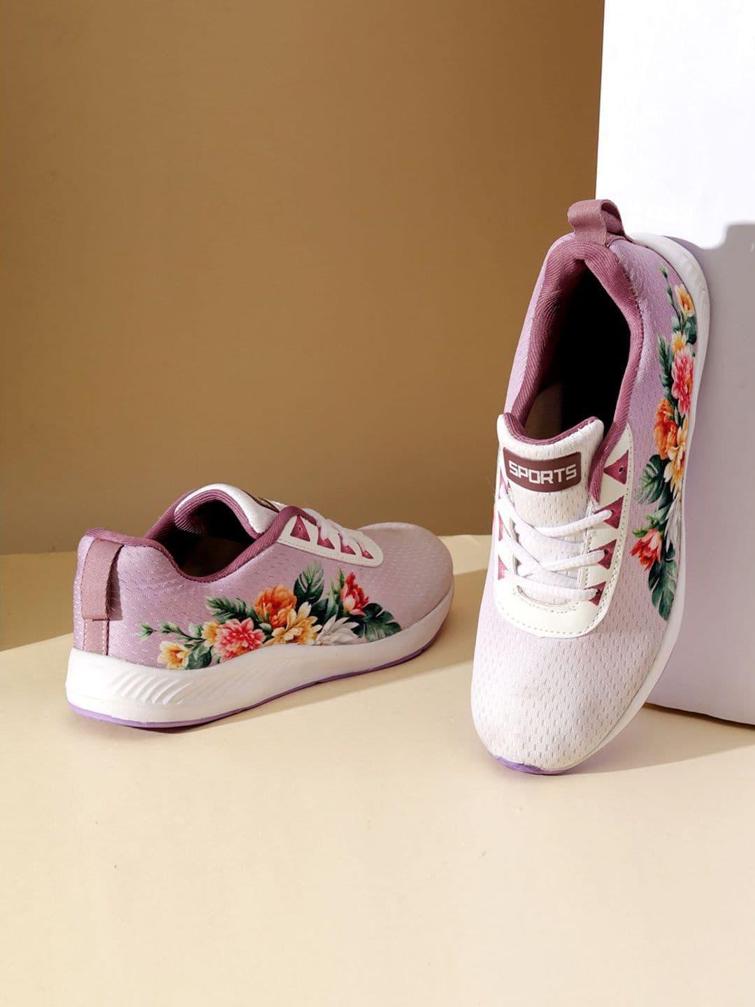 glitchez Women Mesh Walking Lace-Ups Non-Marking Shoes - view 1