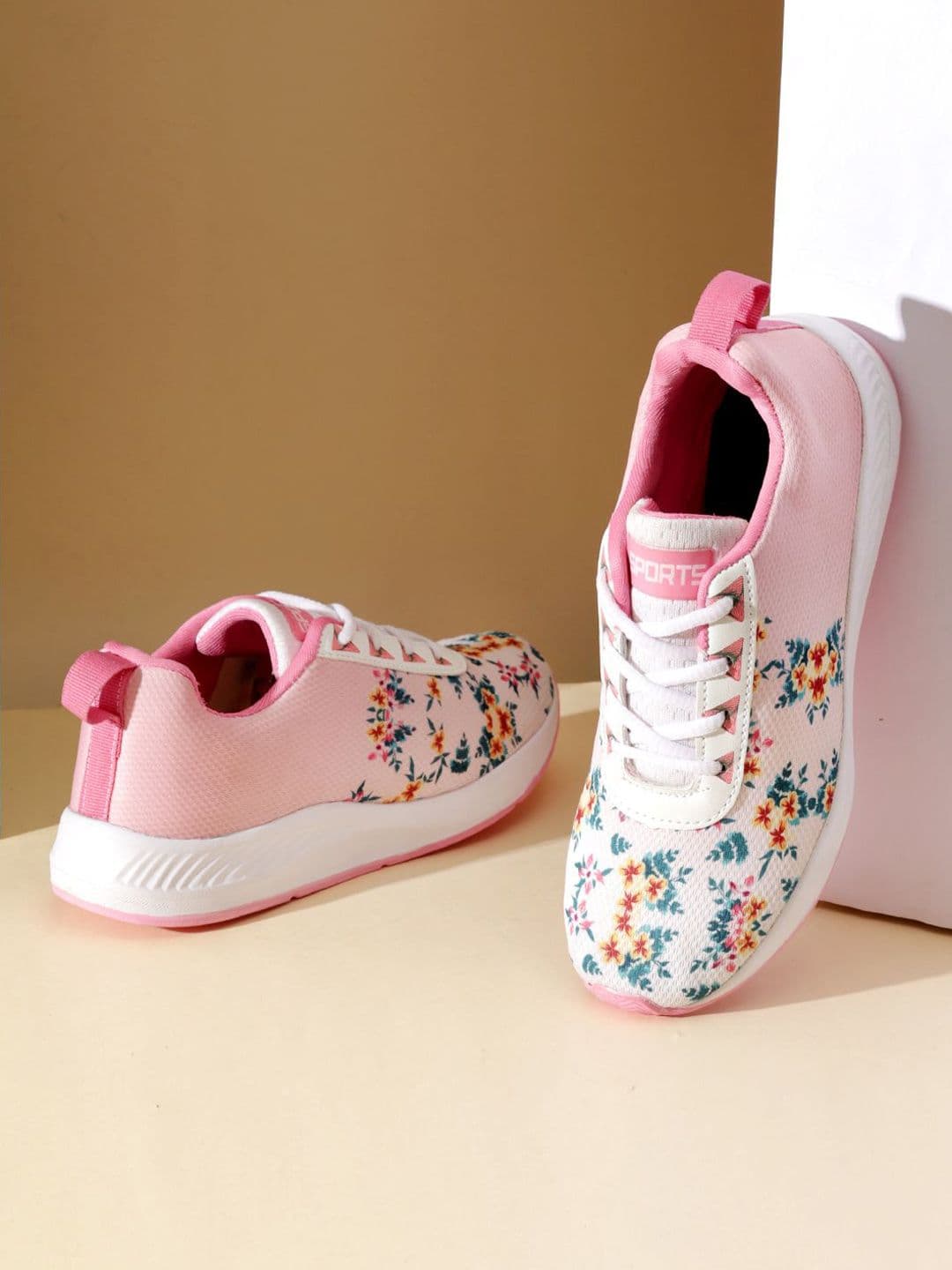 glitchez Women Mesh Walking Lace-Ups Non-Marking Shoes - view 1