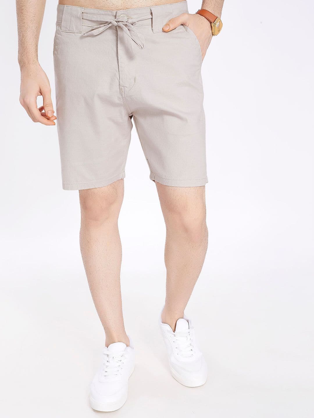 DIVISIVE Men Solid Mid-Rise Relaxed Fit Regular Shorts - view 1