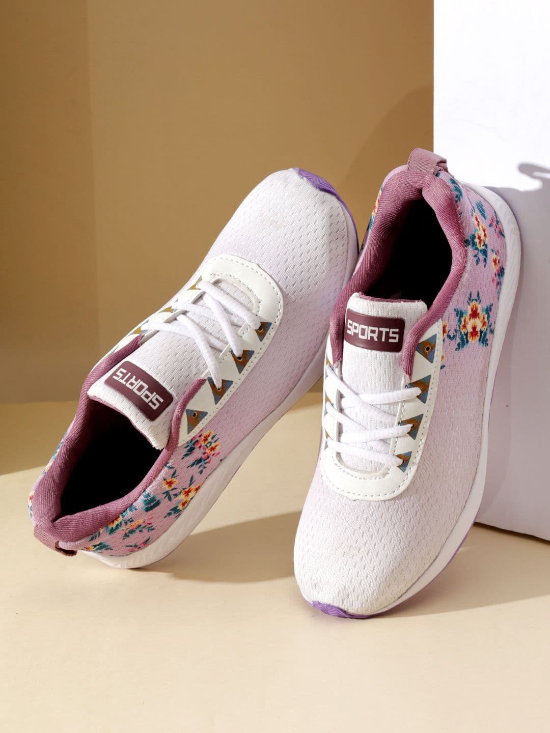 glitchez Women Mesh Walking Lace-Ups Non-Marking Shoes - view 1
