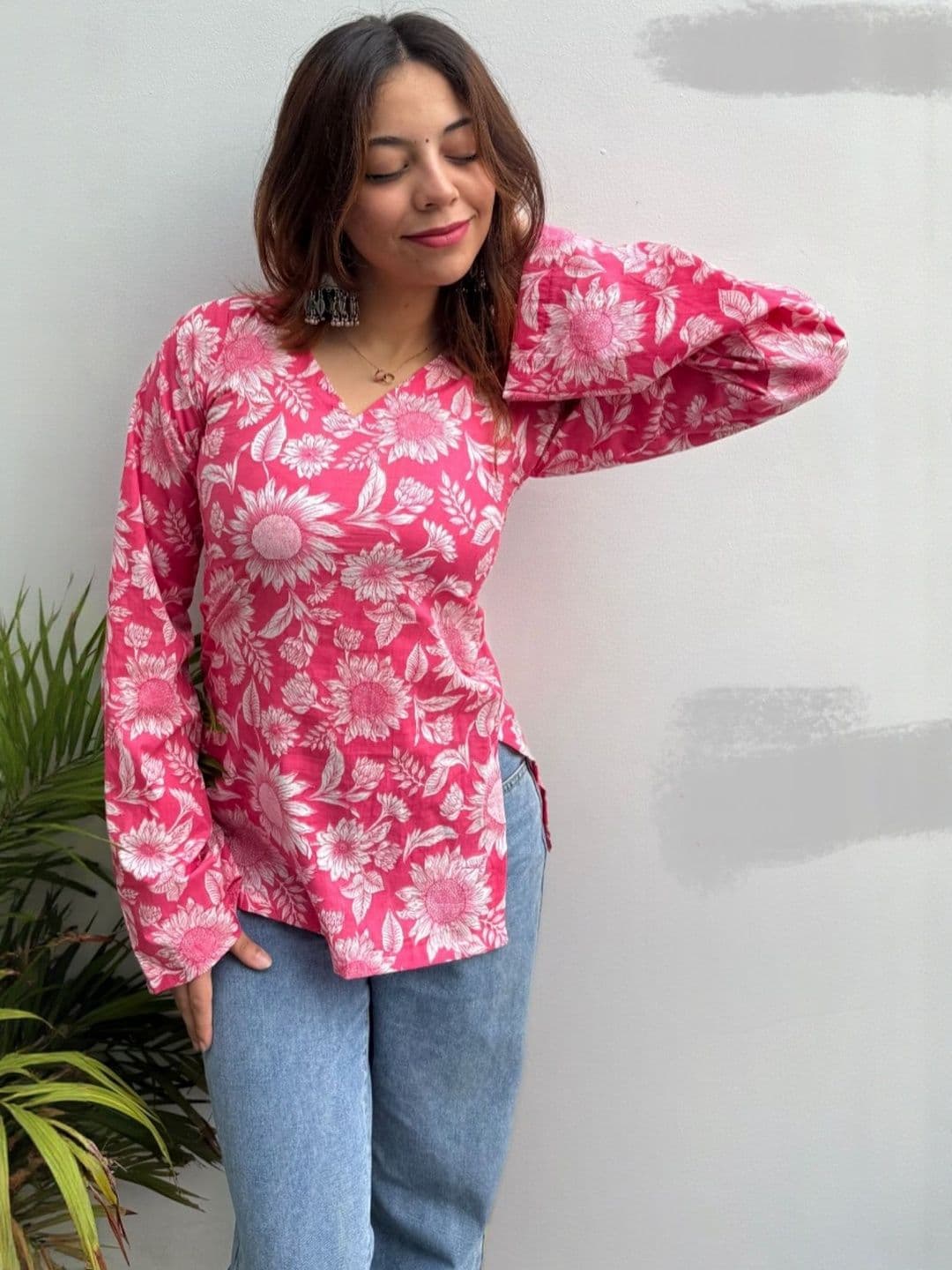 HERE&NOW Women Pink Kurtas - view 1