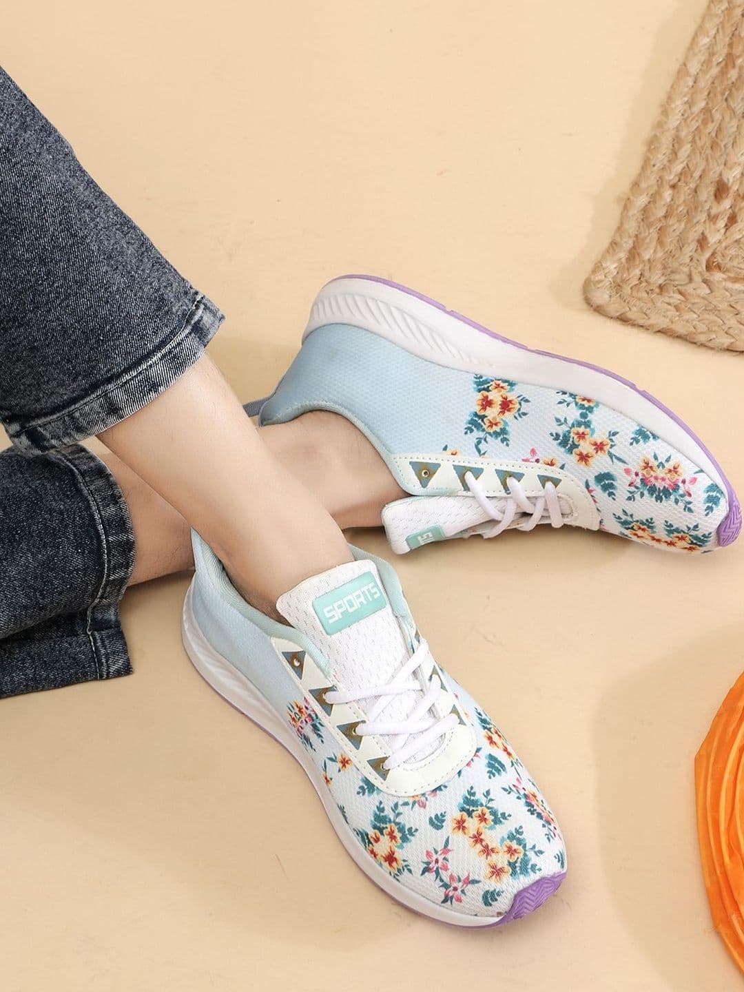 TOMSY CHOICE Women Mesh Lace-Ups Sports Shoes - view 1