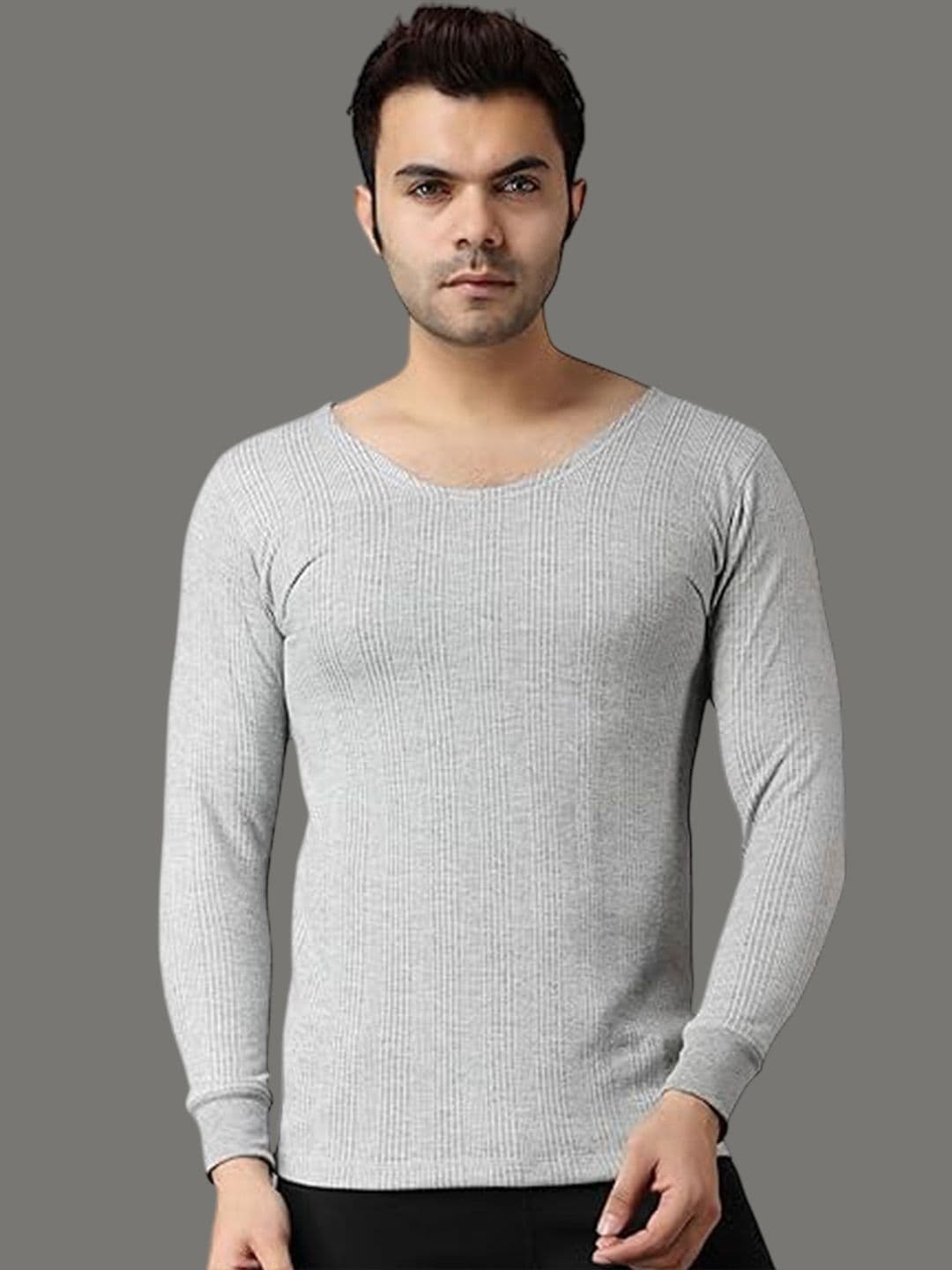 FF Men Ribbed Thermal Long Sleeves Tops - view 1