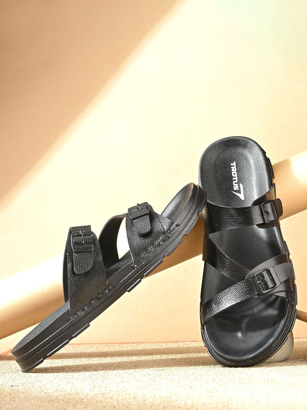 TROTUS Men Slip-On Comfort Sandals With Buckle - view 1