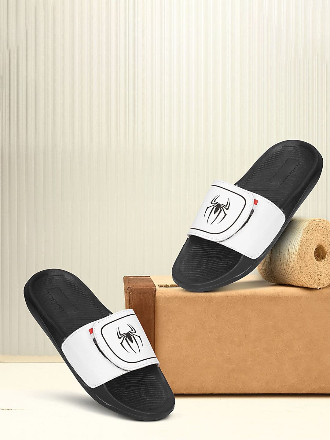 PERY PAO Men Printed Sliders Flip Flops - view 1
