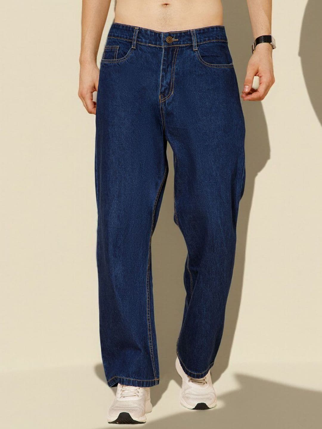 R.Code by The Roadster Life Co. Men Baggy Mid-Rise Jeans - view 1