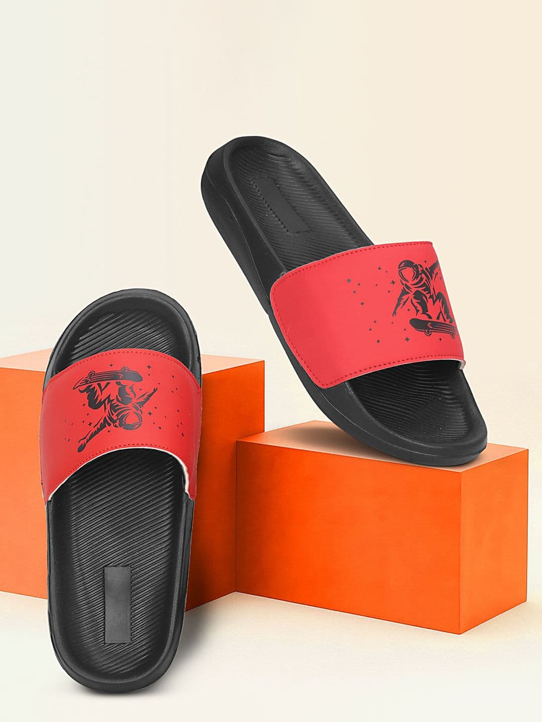 PERY PAO Men Printed Sliders - view 1
