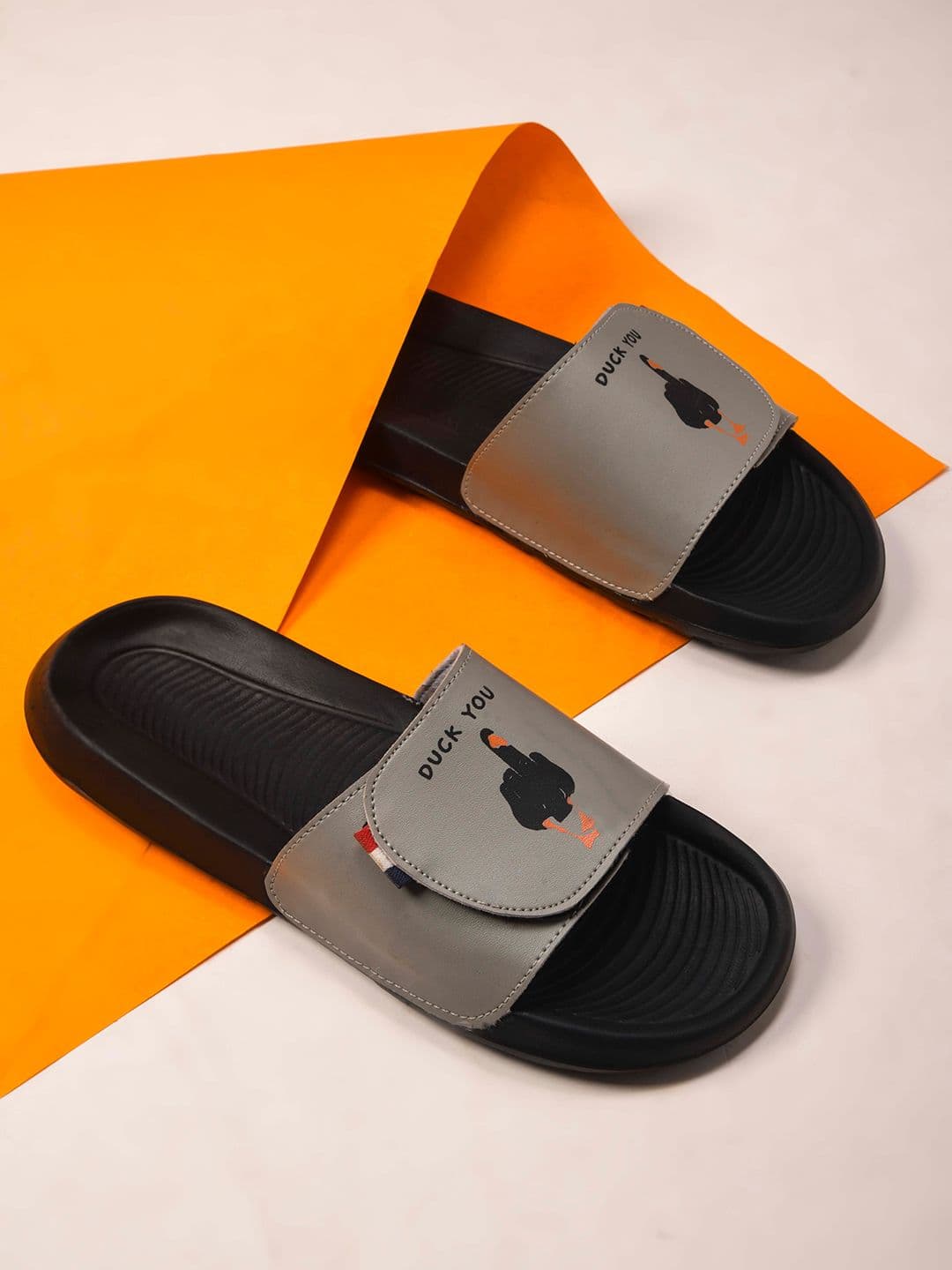 PERY PAO Men Printed Sliders Flip Flops - view 1