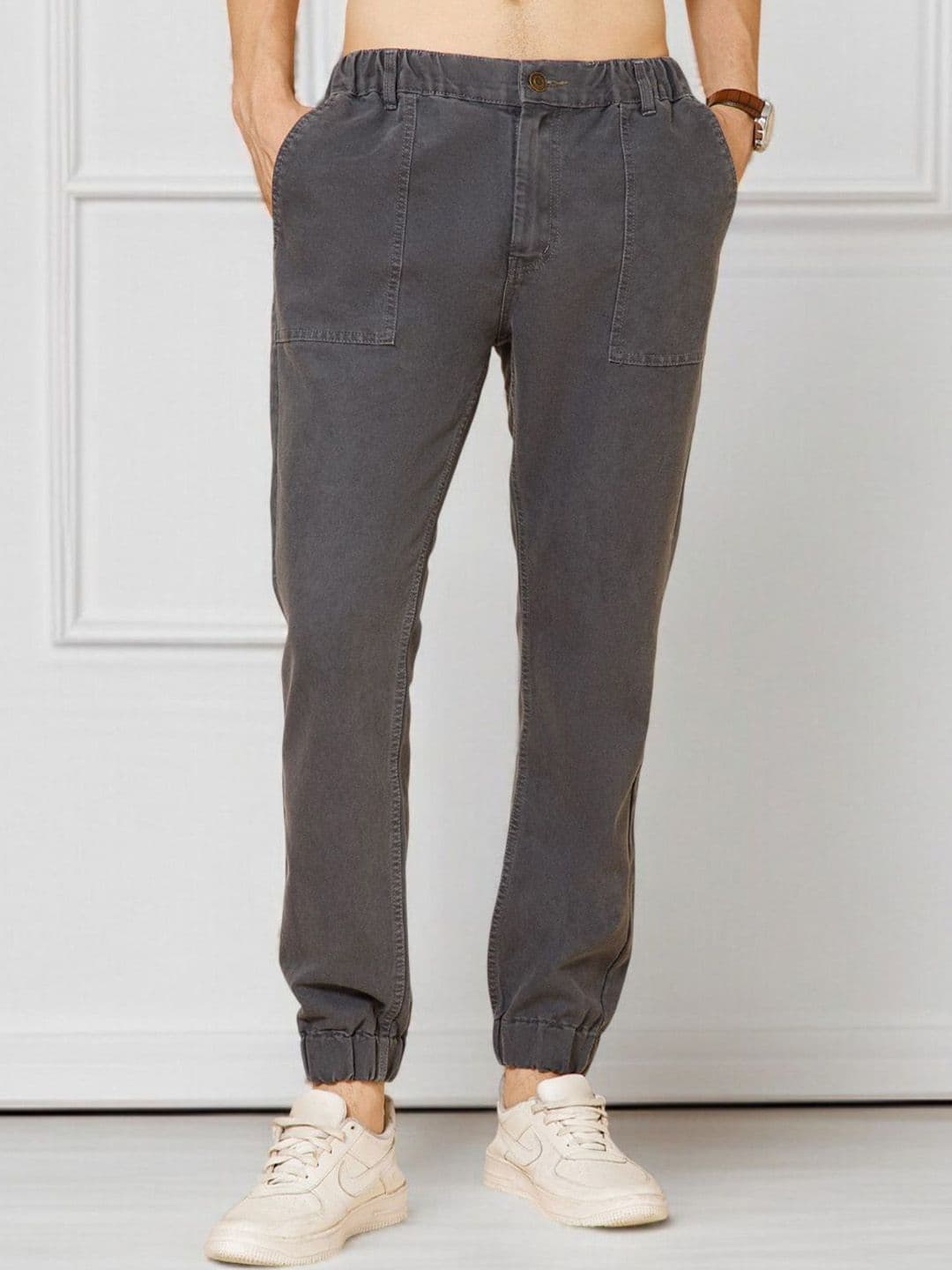 R.Code by The Roadster Life Co. Men Jogger Elasticated Waistband Mid-Rise Jogger Jeans - view 1