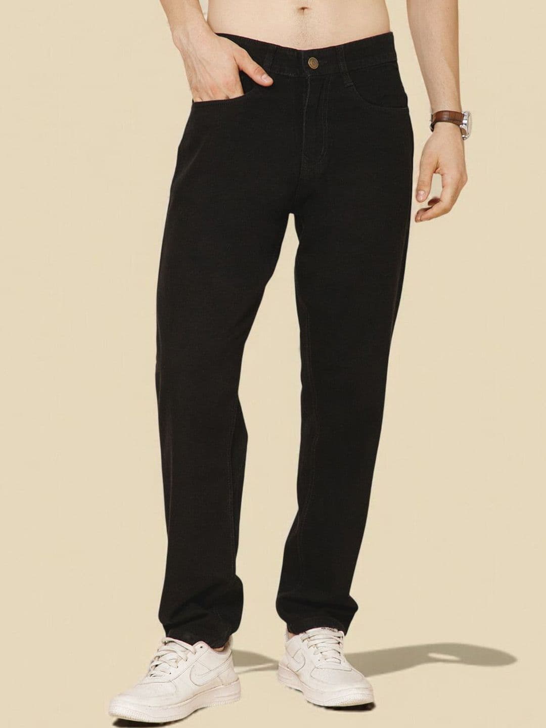 R.Code by The Roadster Life Co. Men Straight Fit Mid-Rise Jeans - view 1