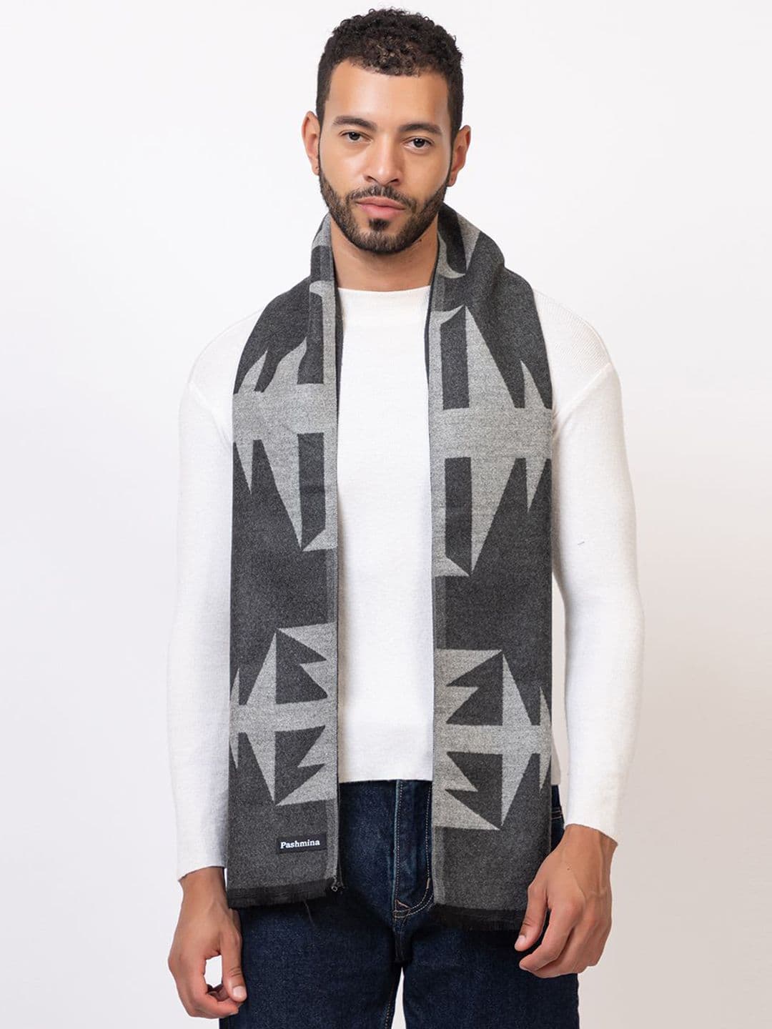 Amoldo Unisex Patterned Soft And Warm Winter Woolen Muffler - view 1