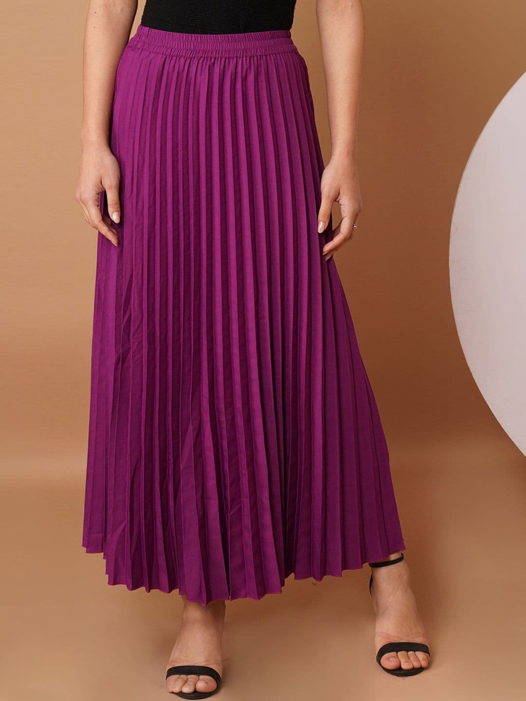 Chemistry Women A-Line Pleated Maxi Skirts - view 1