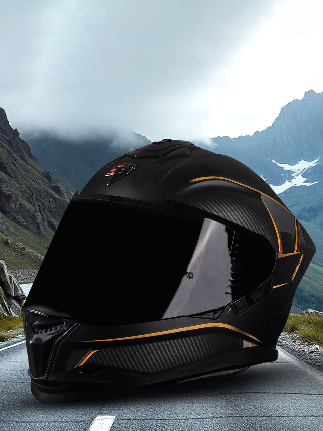 Steelbird Men SBH-57 Carbon Fighter Helmet - view 1