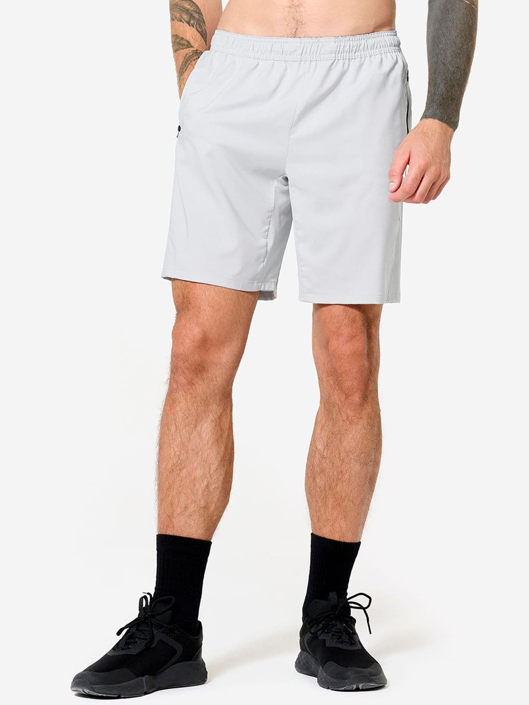 Decathlon Domyos - Men Grey Breathable Fitness Gym Shorts - view 1