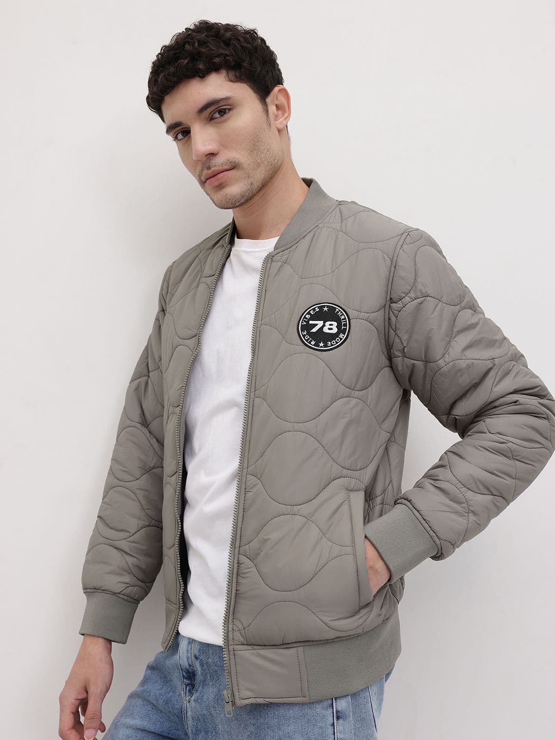 The Roadster Life Co. Applique Detail Bomber Jacket - view 1