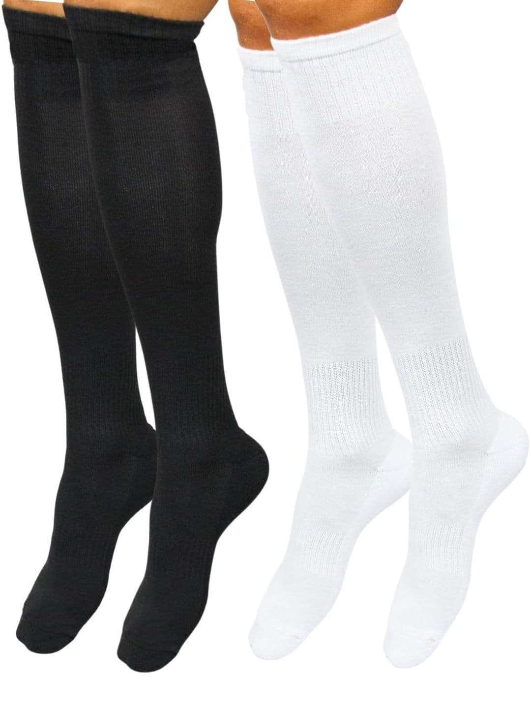 NESKA MODA Unisex Set of 2 Knee Length Cotton Socks - view 1