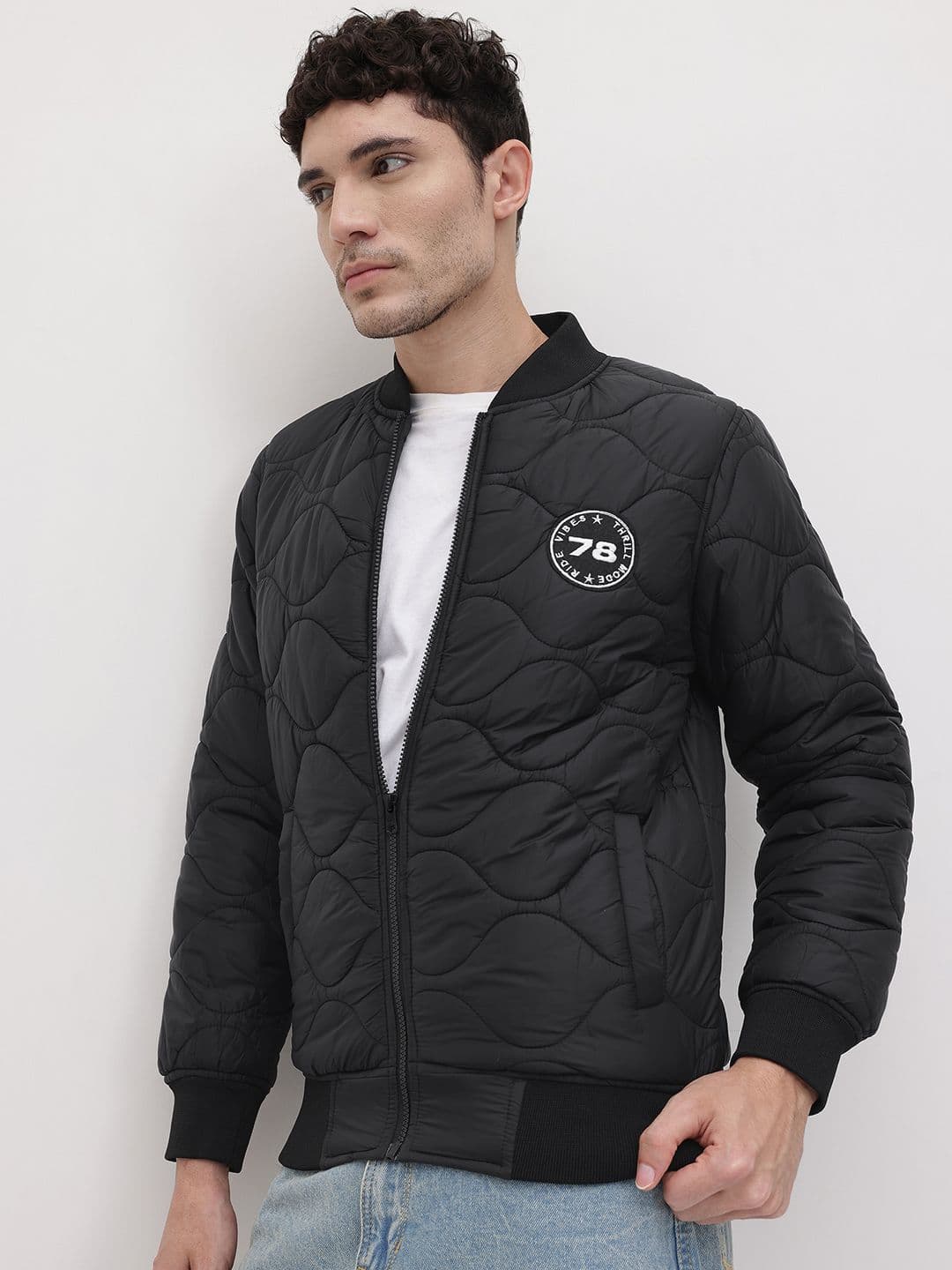 The Roadster Life Co. Applique Detail Bomber Jacket - view 1