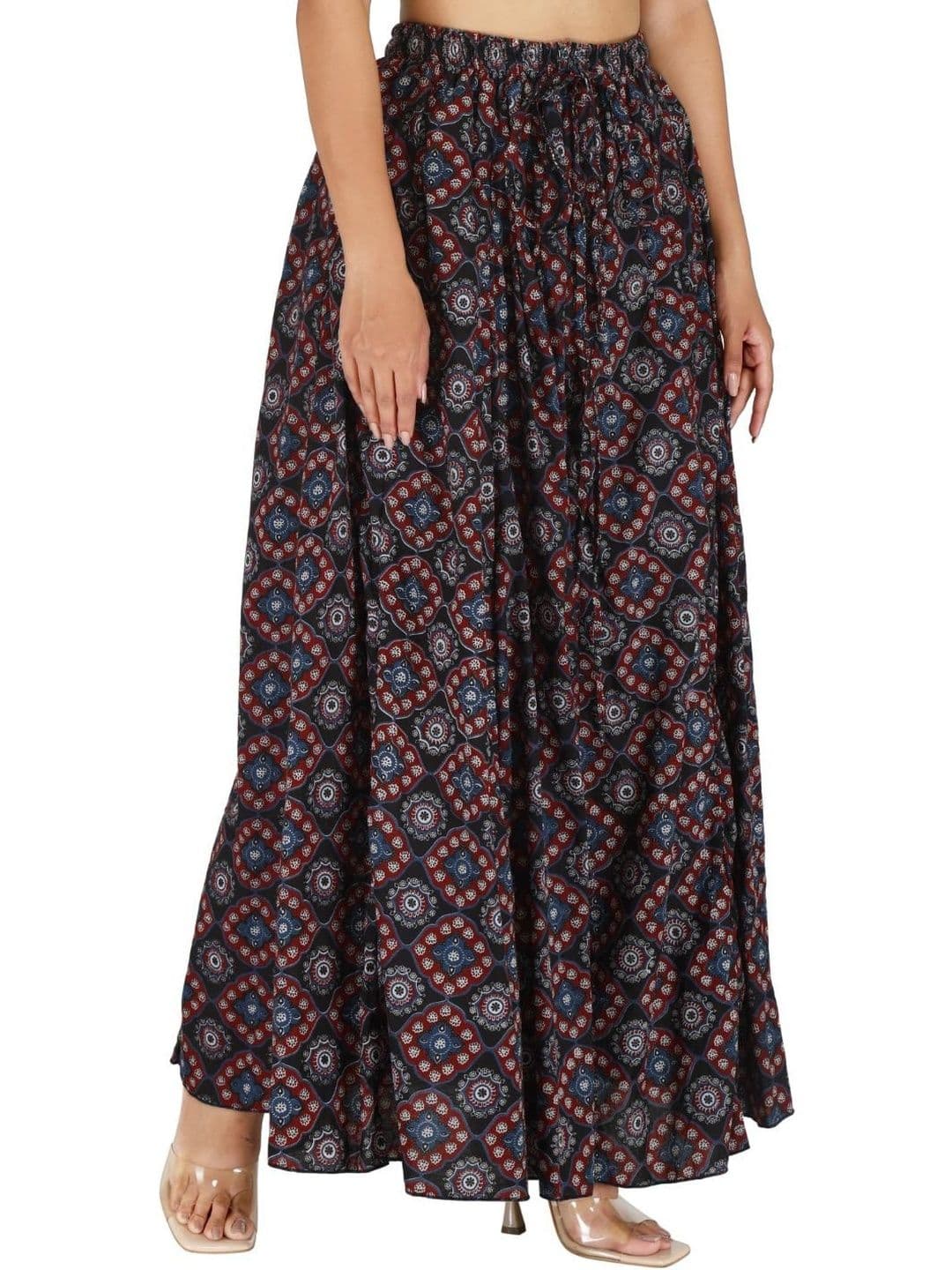 Sttoffa Women Navy Blue Printed Skirts - view 1