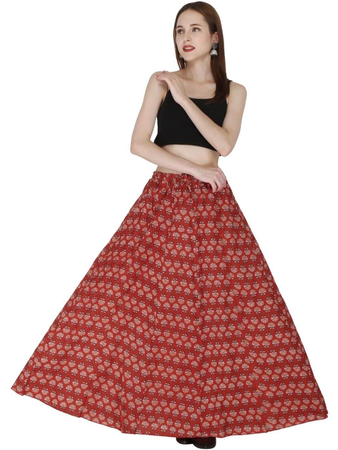 Sttoffa Cotton Printed Maxi Skirt - view 1