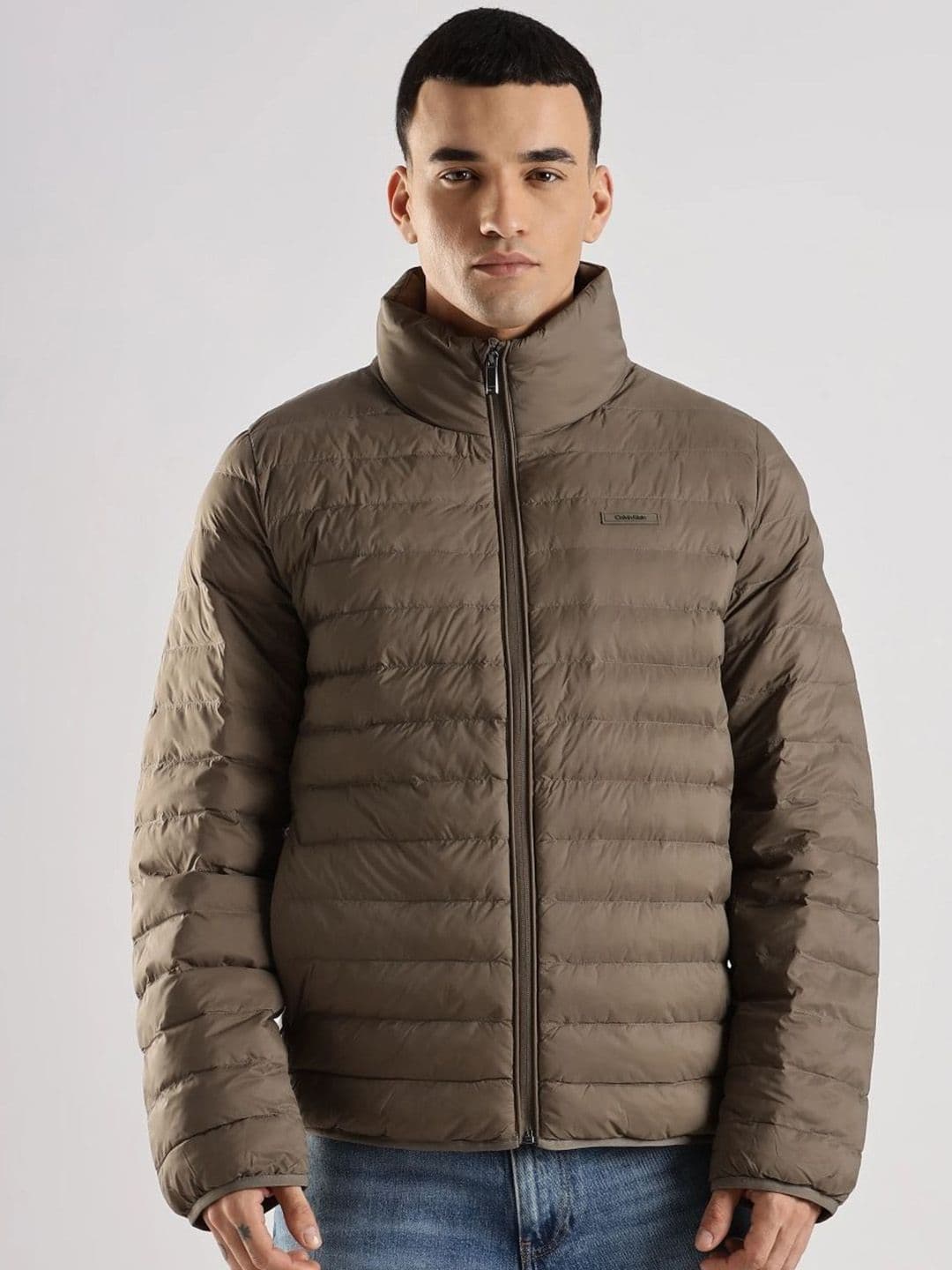 Calvin Klein Jeans Stand Collar Long Sleeves Padded Jacket - view 1