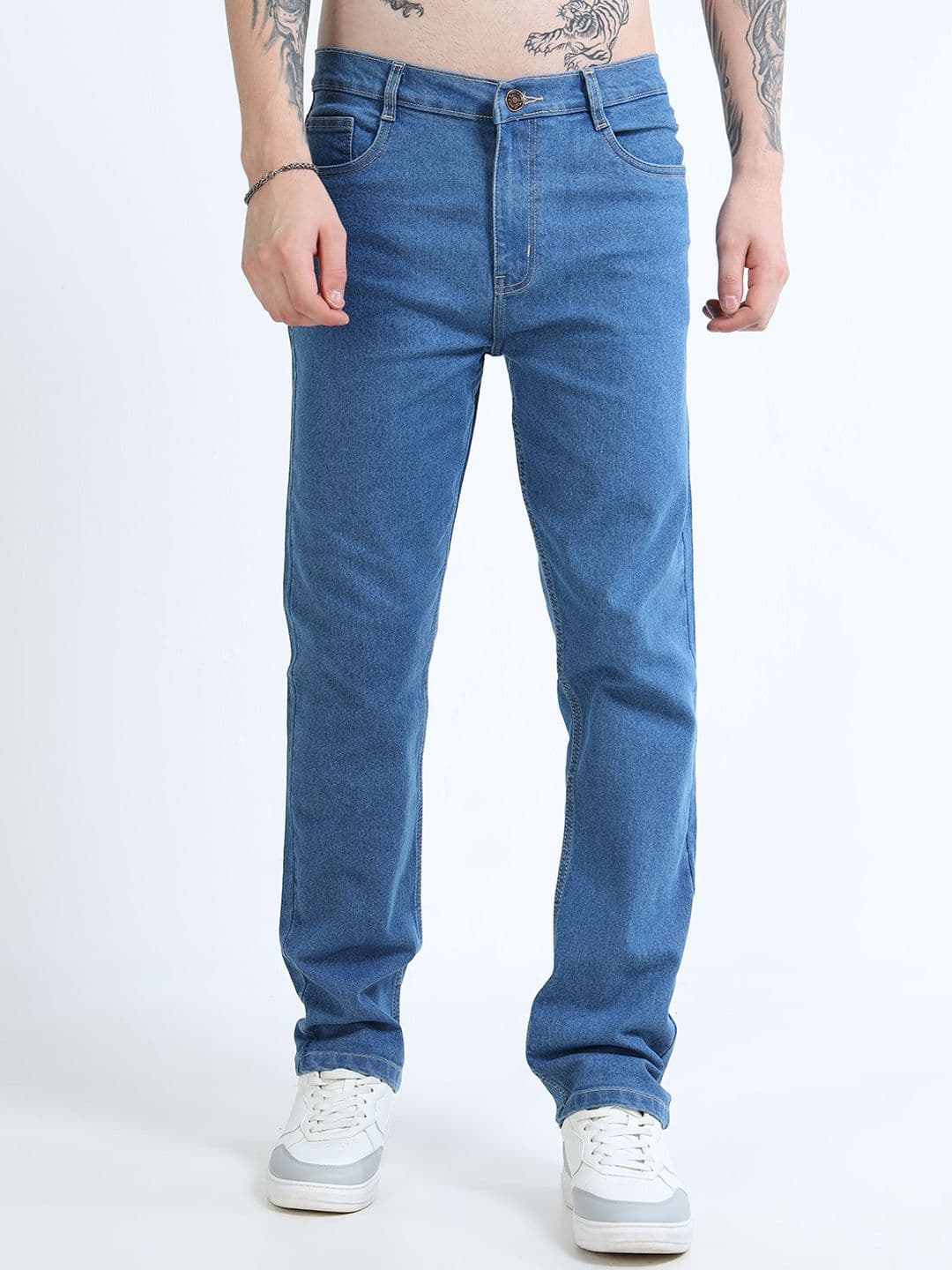 THE BEETEL HOUSE Men Comfort Straight Fit Mid-Rise Stretchable Jeans - view 1