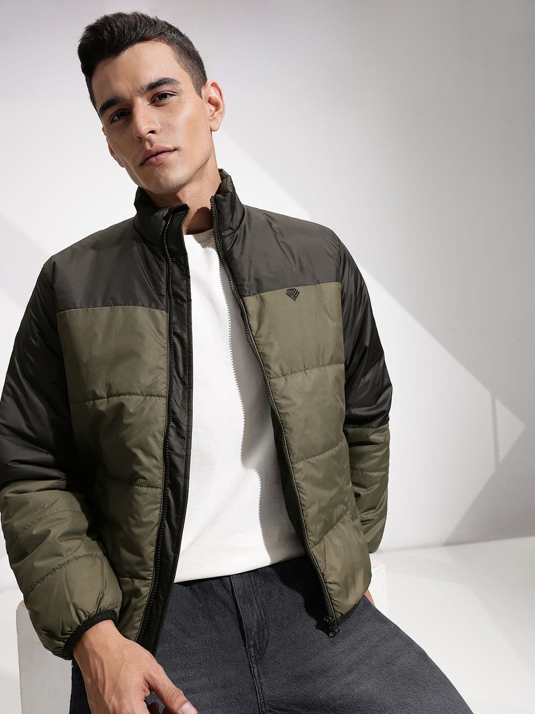 INVICTUS Colourblocked Padded Jacket - view 1