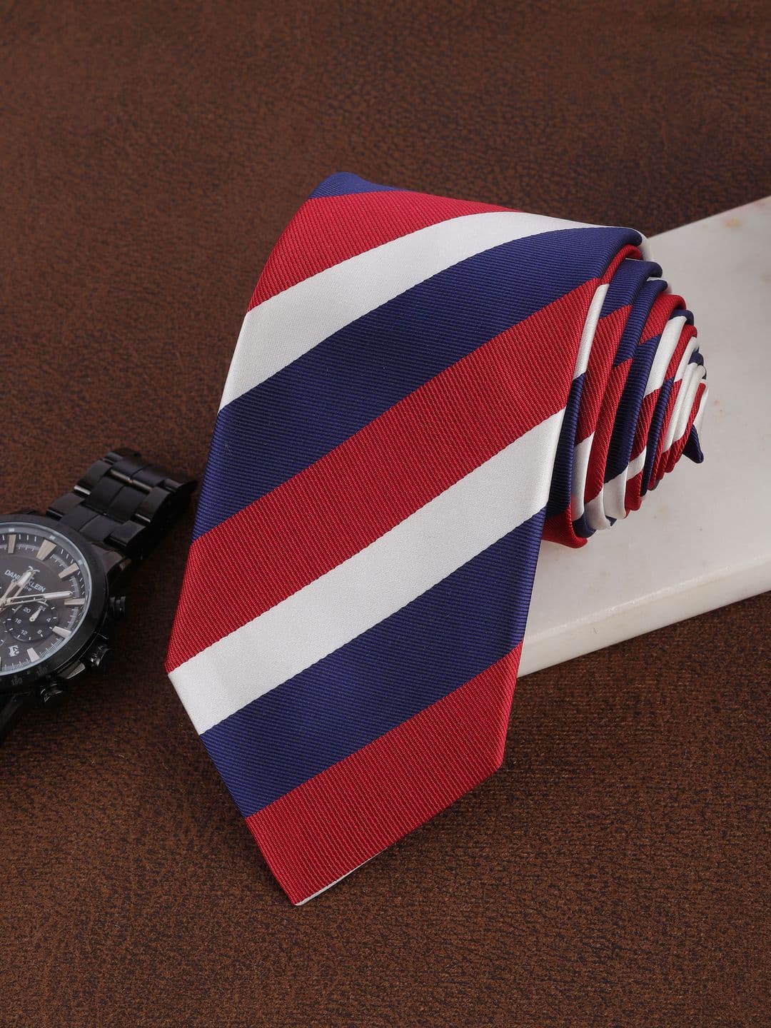 Alvaro Castagnino Men Striped Skinny Tie - view 1