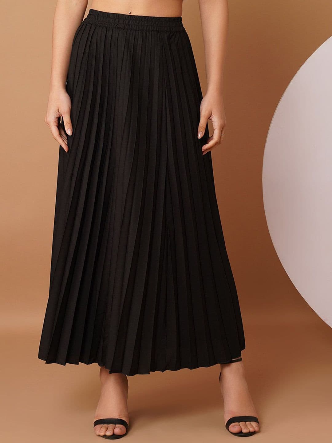 Chemistry Women Flared Pleated Maxi Skirt - view 1