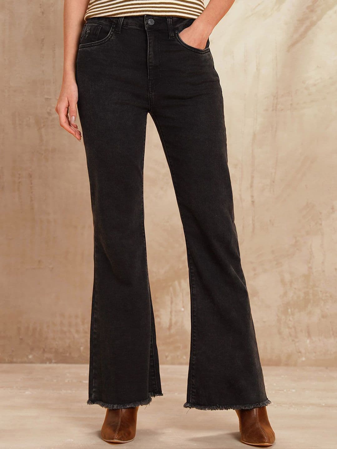U.S. Polo Assn. Women Bootcut High-Rise Light Fade Stretchable Jeans - view 1