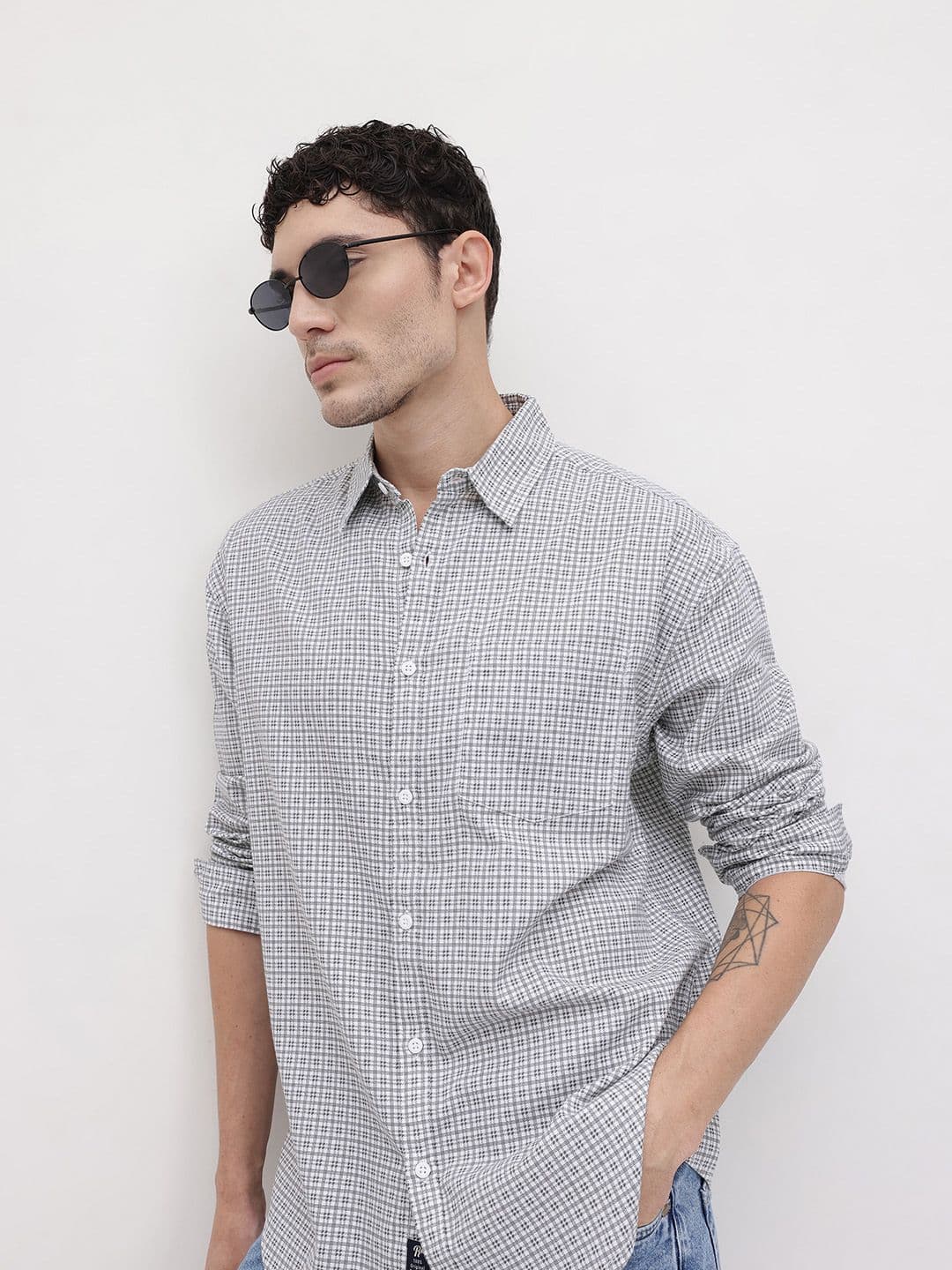 The Roadster Life Co. Checked Relaxed Shirt - view 1