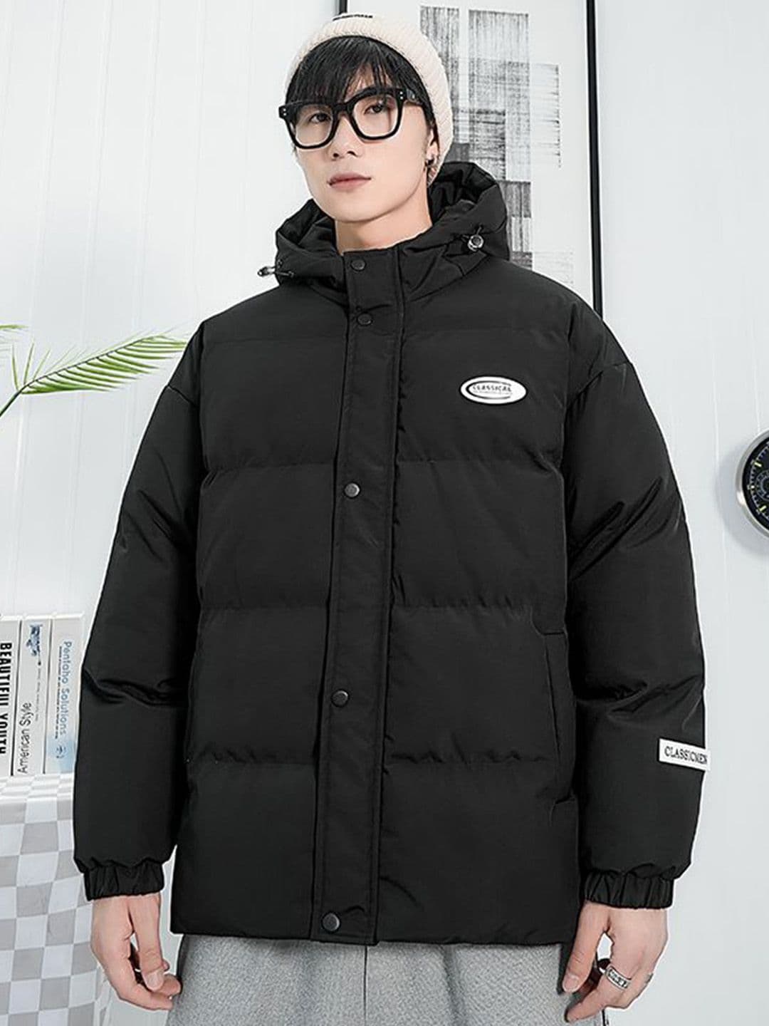 StyleCast x Revolte Unisex Insulator Mock Collar Padded Jacket - view 1