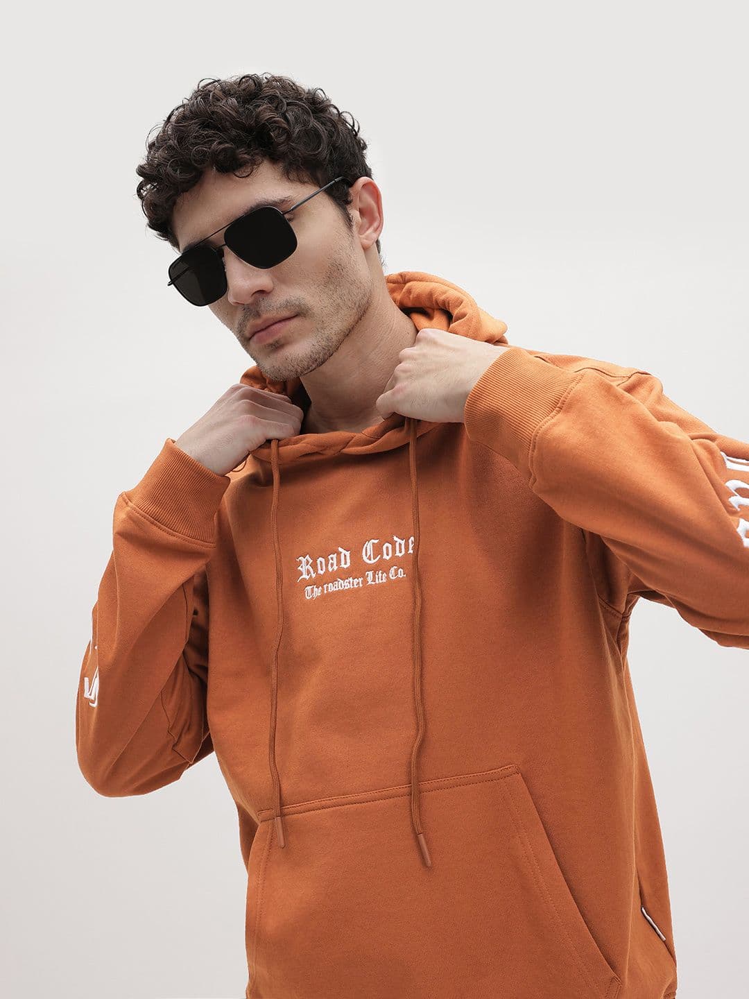The Roadster Life Co. Embroidered Hooded Pullover - view 1