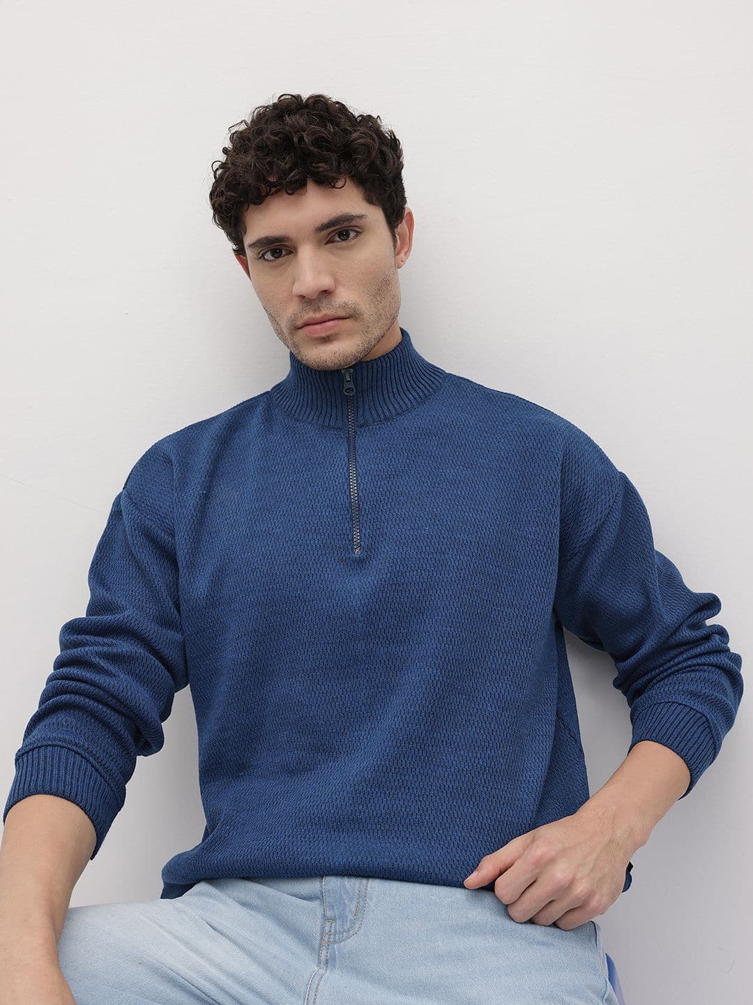 The Roadster Life Co. Mock Collar Relaxed Pullover - view 1