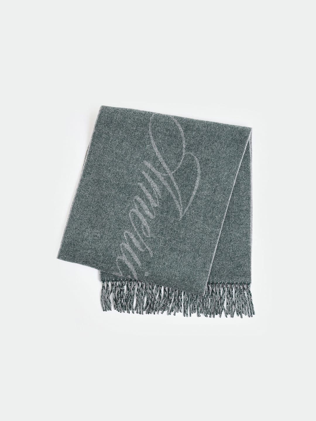 GANT Men Patterned Wool Mufflers With Tasseled Border - view 1