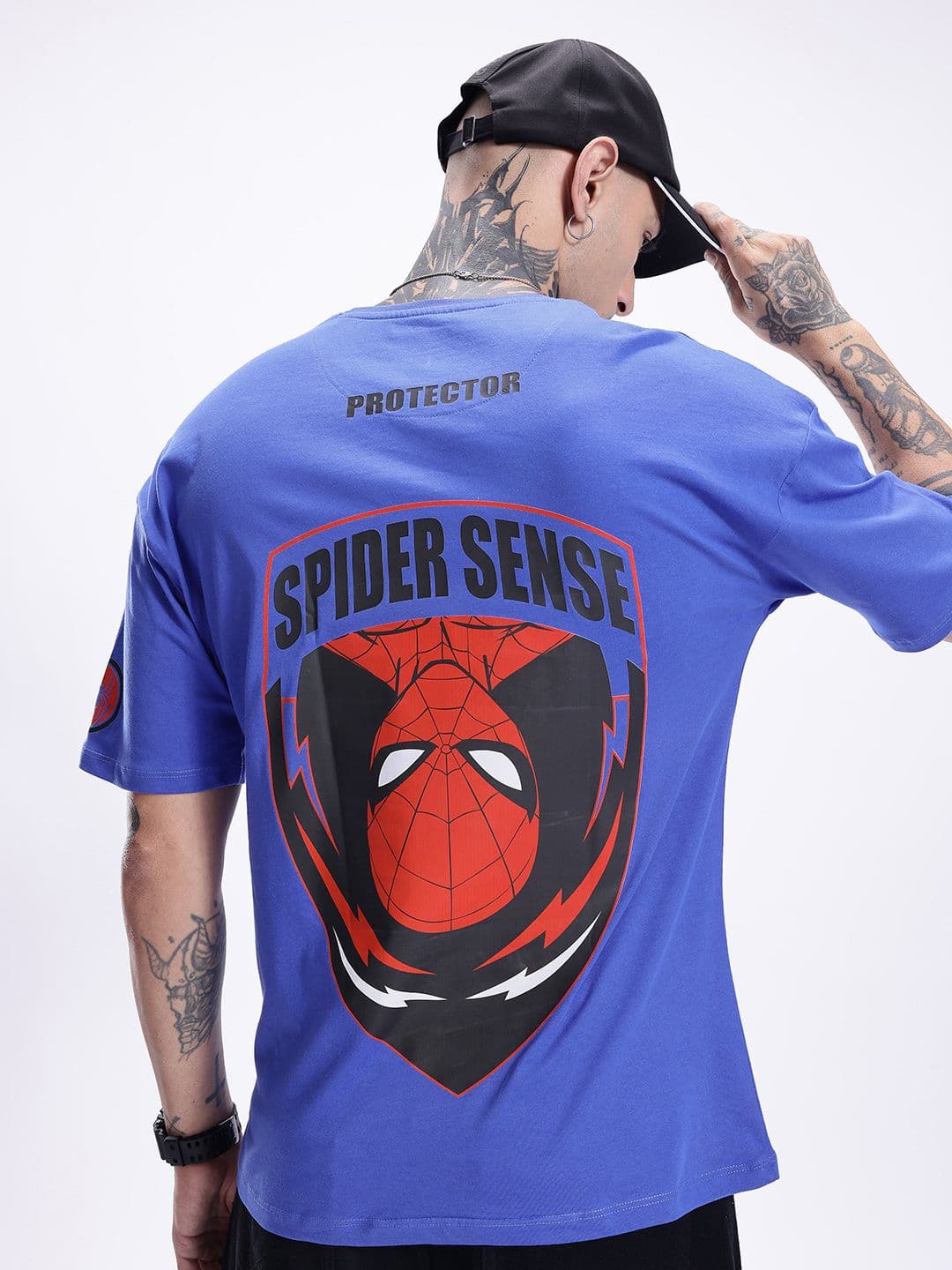 Kook N Keech Marvel Printed Drop-Shoulder Sleeves Pure Cotton T-shirt - view 1