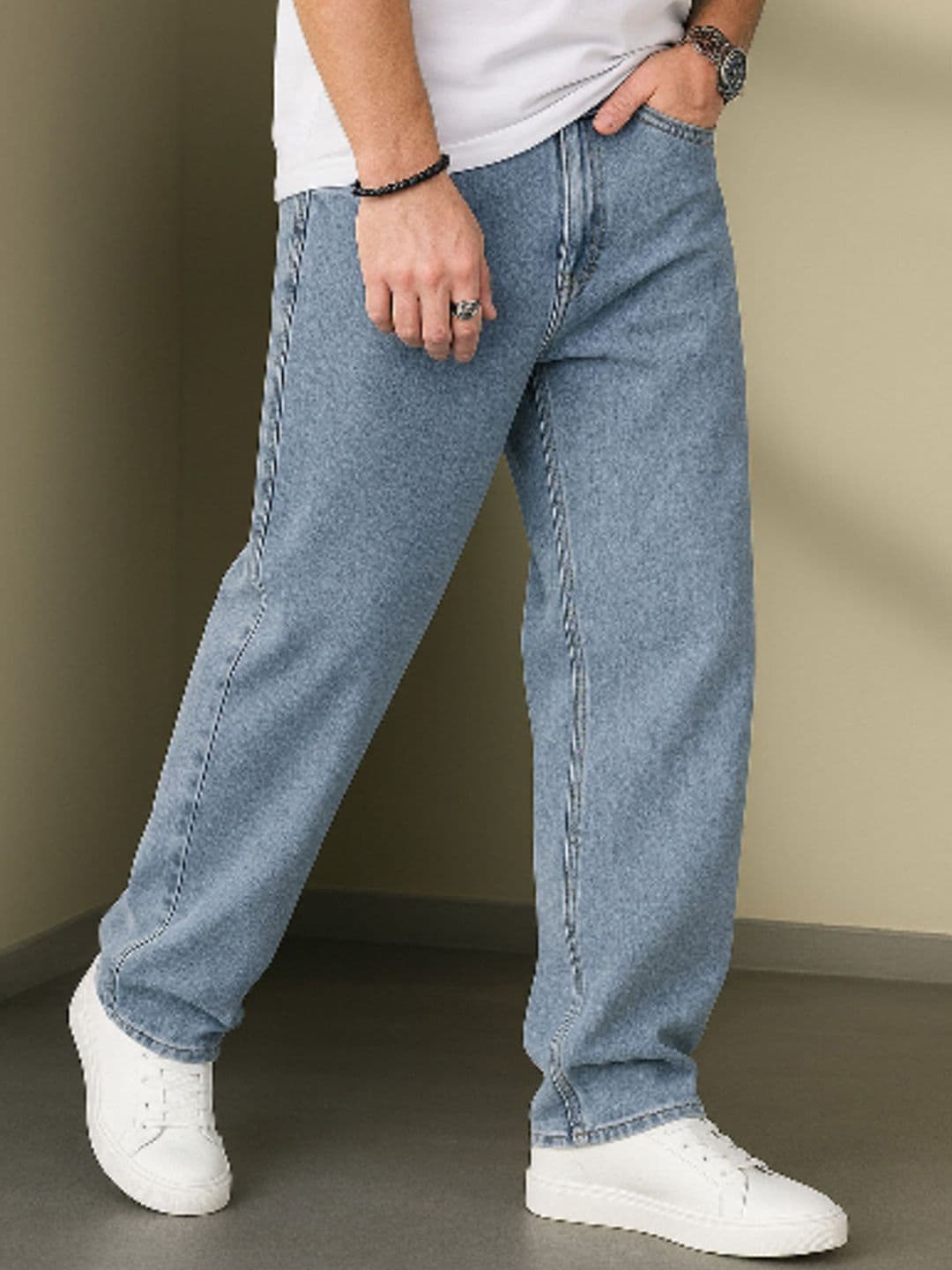 Gaucha Men Relaxed Fit Mid-Rise Light Fade Jeans - view 1
