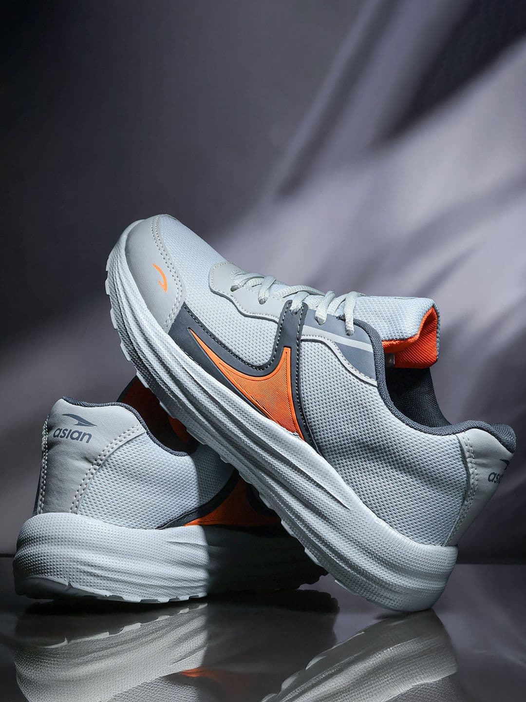 Asian Toofan-07 Men Colorblocked Non-Marking Lightweight Running Shoes - view 1