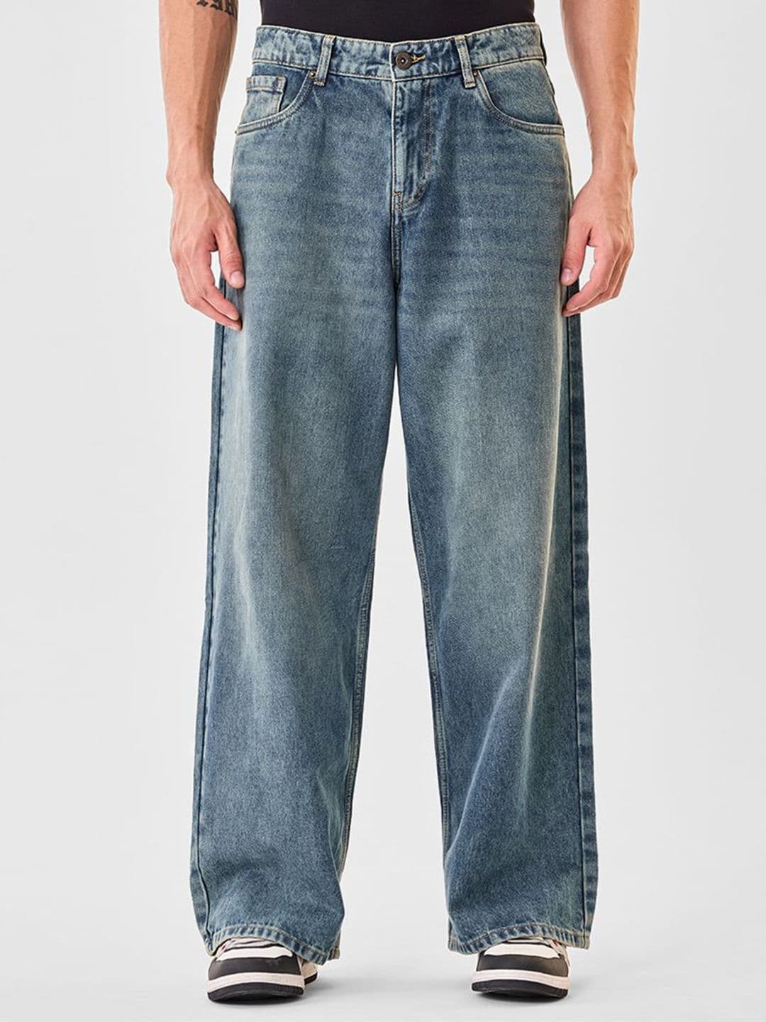 Snitch Men Mid-Rise Light Fade Jeans