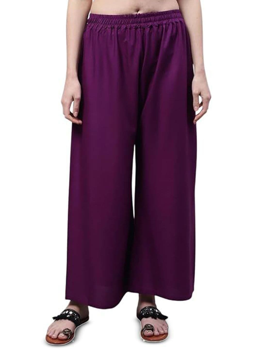 Thrifty Thread Flared Knitted Palazzos - view 1