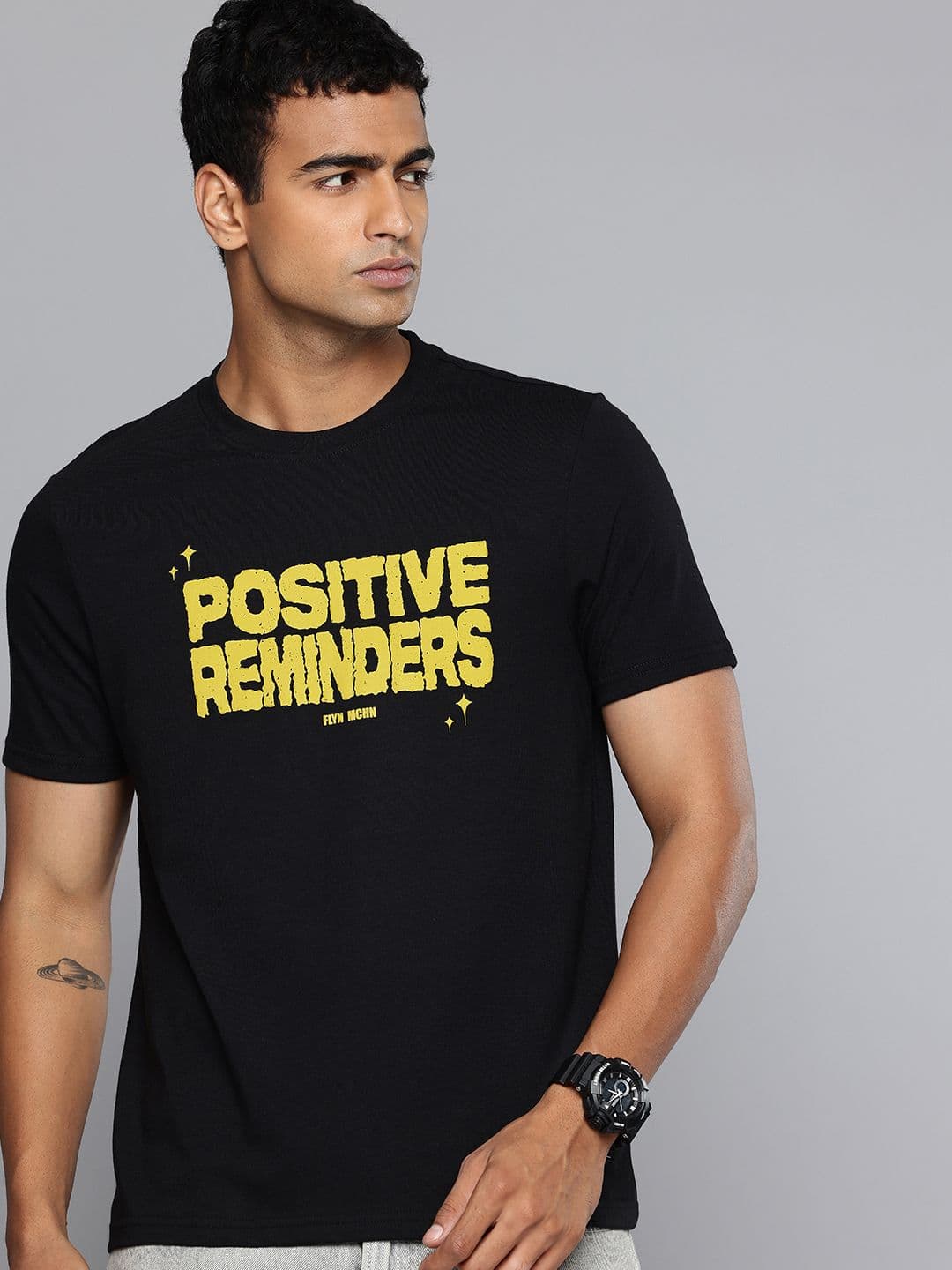 Flying Machine Typography Printed T-shirt - view 1
