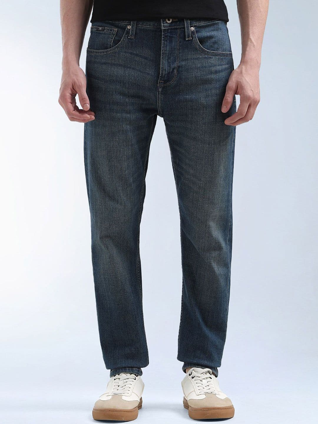 Flying Machine Men Tapered Fit Mid-Rise Jeans - view 1